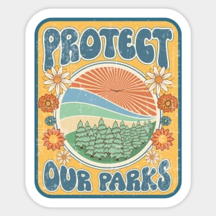 PROTECT OUR PARKS GROOVY GIFT Sticker